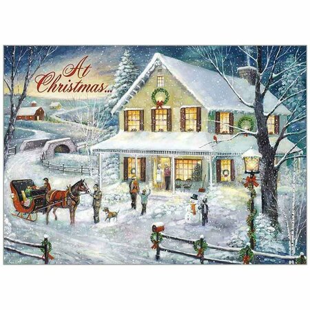 SMARTGIFTS Christmas Visit Numbers 6-24 NLrV Christmas Card, 20PK SM3318413